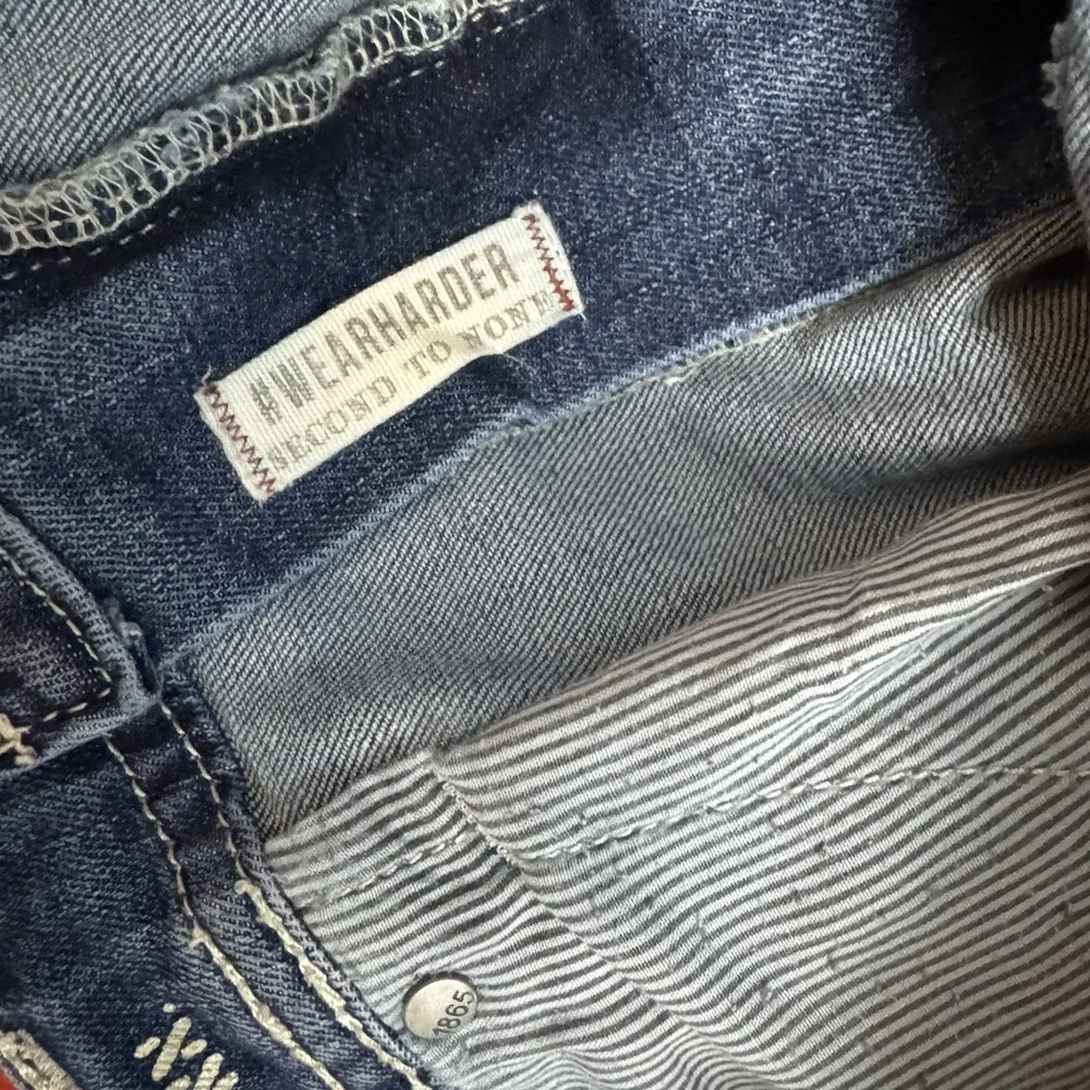 TK Axel Slim Boot Cut Jeans Thick Stitch Medium Blue‎ Jeans Men's Size 40x30